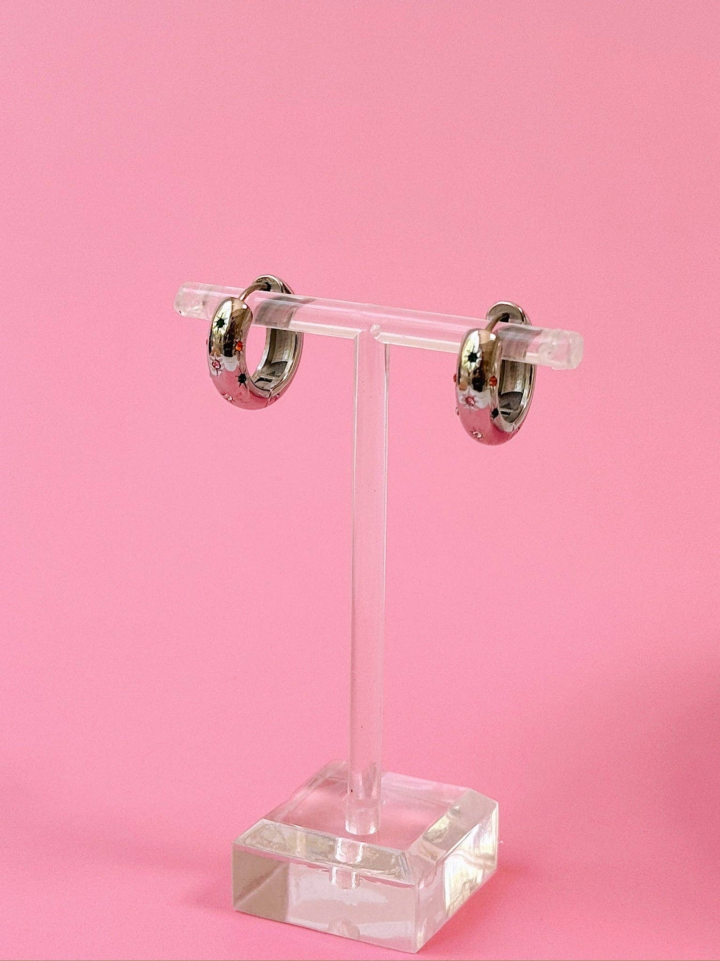 Gemstoned Hoops