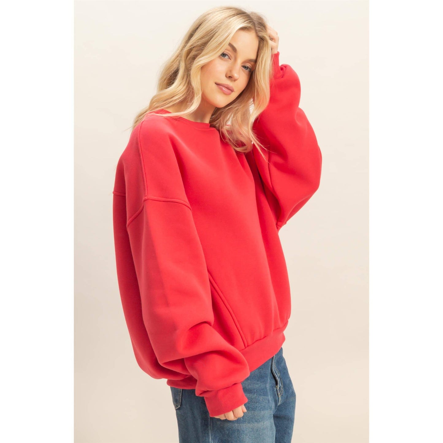 Crew Neck Oversized Sweatshirt