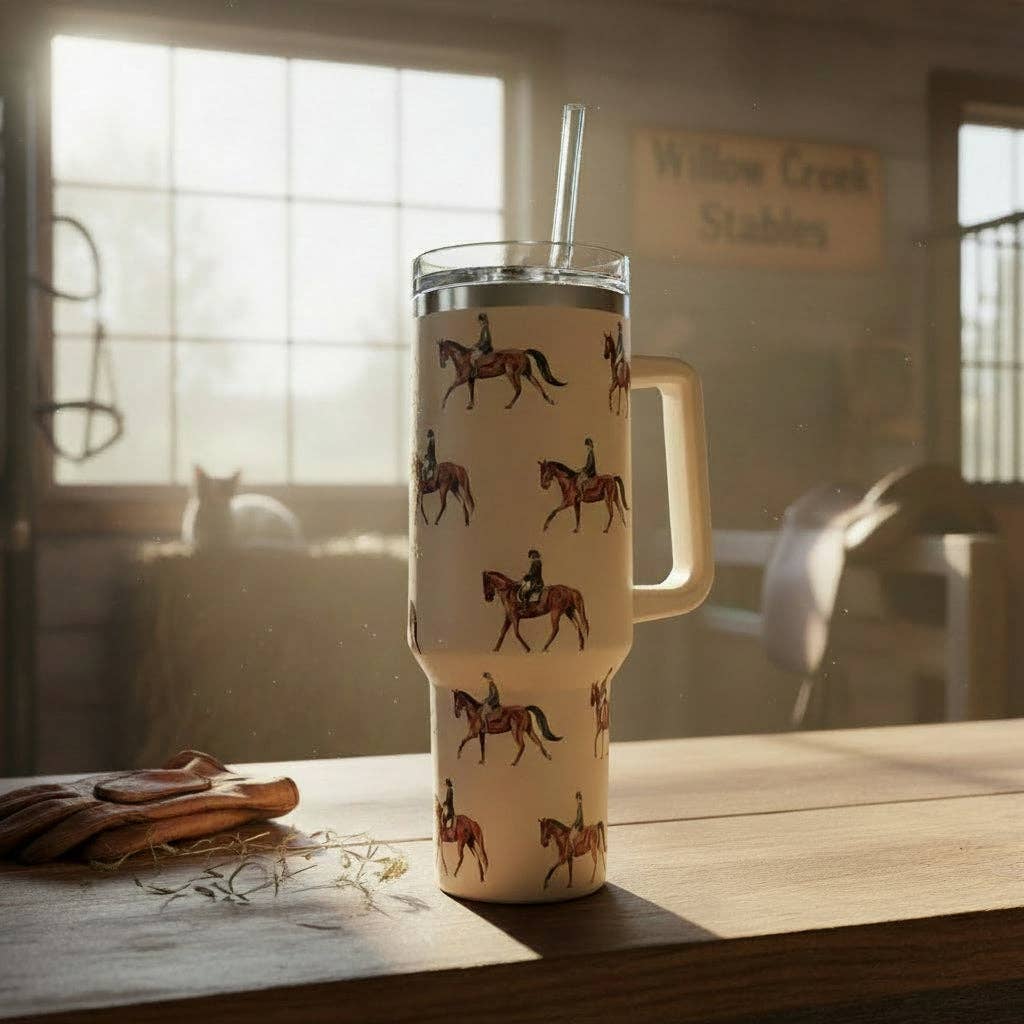English Rider Tumbler (40 oz)