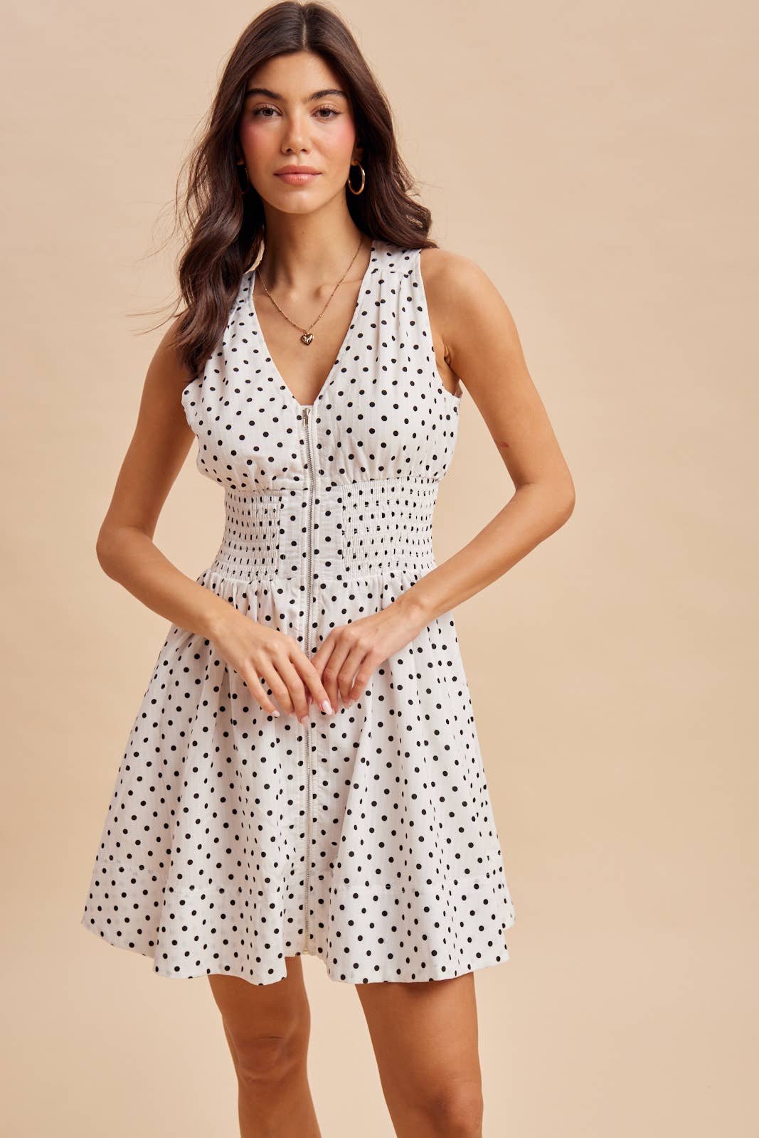 Polka Dot Mini Dress