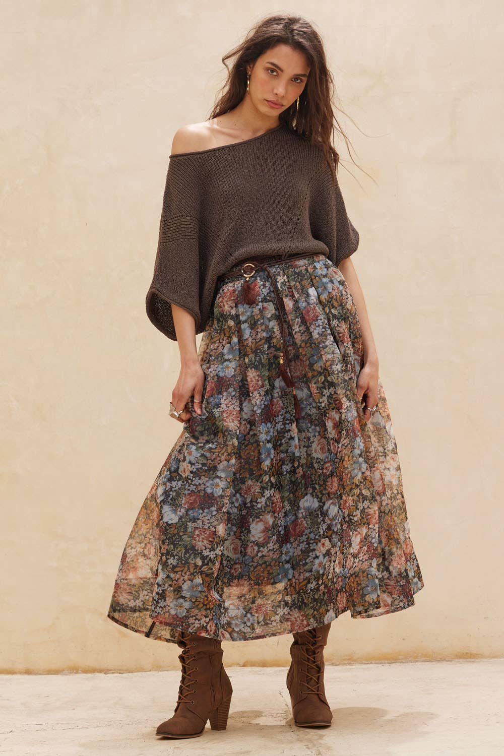 Short-Sleeve Pointelle Ribbed Knit Sweater