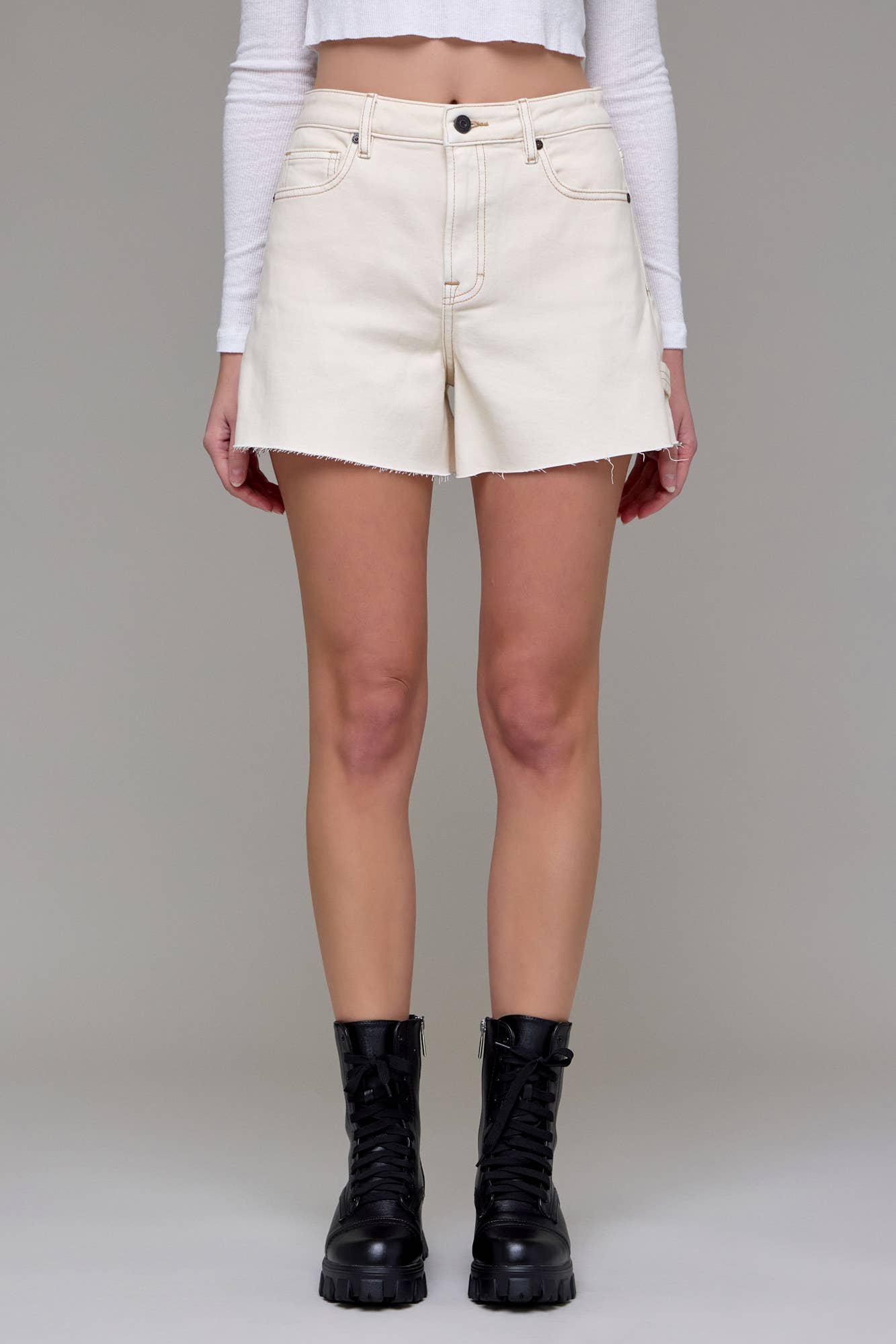 Ecru Wash Carpenter A Line Short