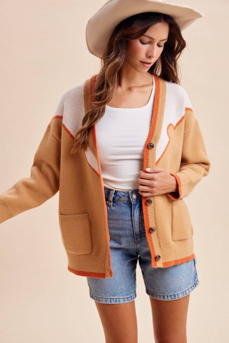 Embroidered Horse Sweater Cardigan