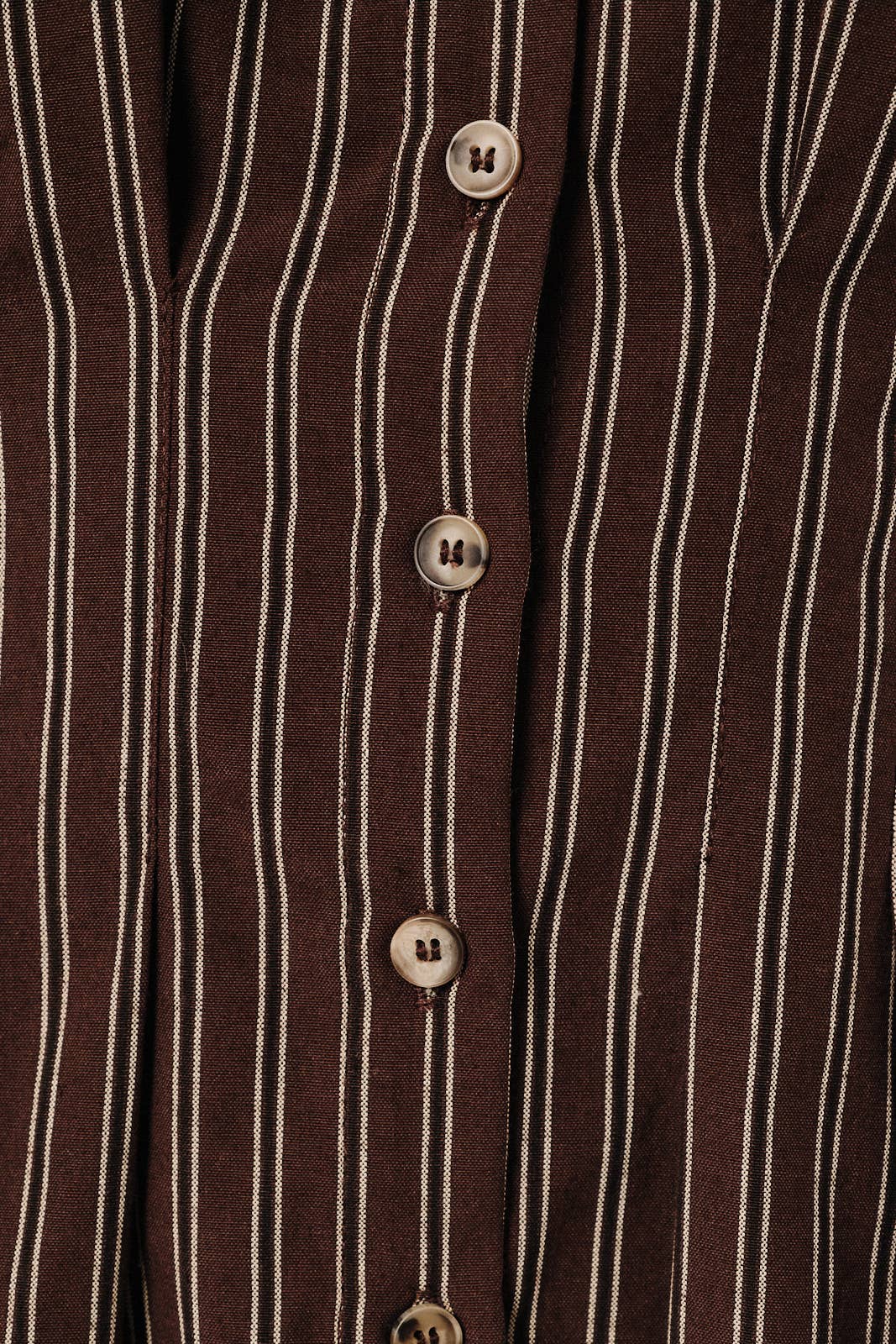 Short Sleeve Button Down Pleated Stripe Shirt