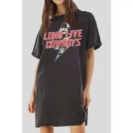 Long Live Cowboys Graphic Dress