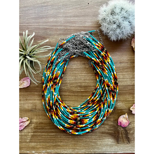 Turquoise Serape Choker