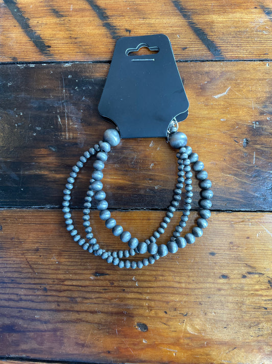 Navajo Style Pearl Adjustable Bracelet
