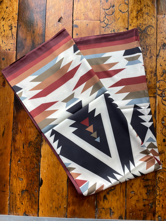 Burgundy & Navy Pendleton Wild Rag