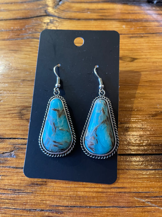 Turquoise Teardrop Dangles