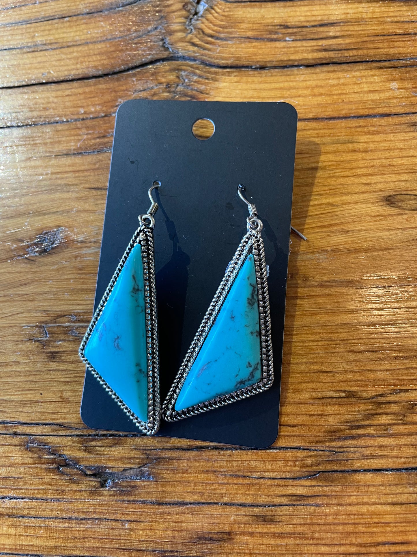 Turquoise Triangle  Dangles