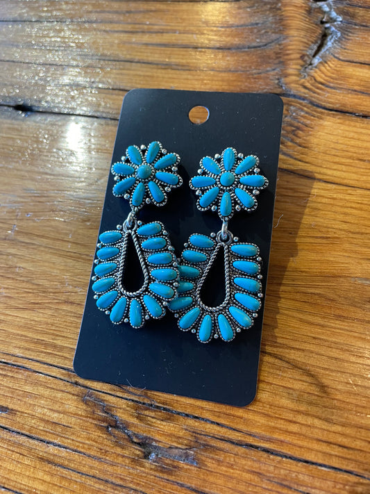 Turquoise Post Earrings