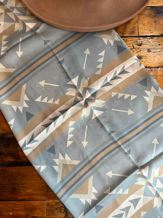 Blue/Gray Aztec Wild Rag