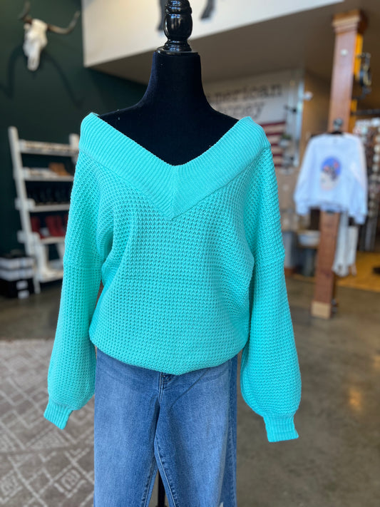Off The Shoulder Knit Sweater