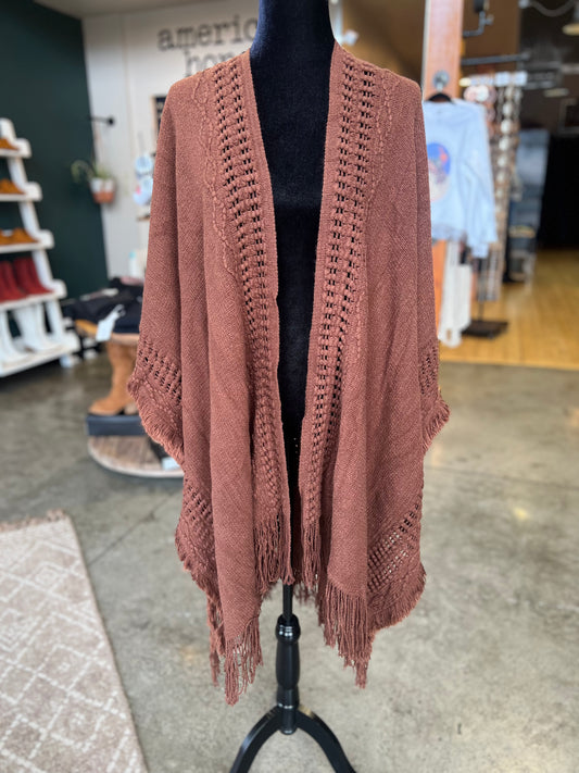 Mocha Knit Ruana