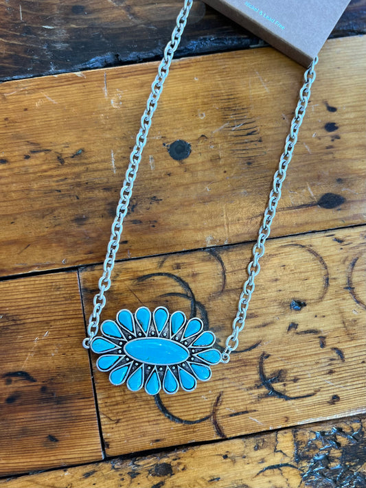 Natural Stone Pendant Necklace