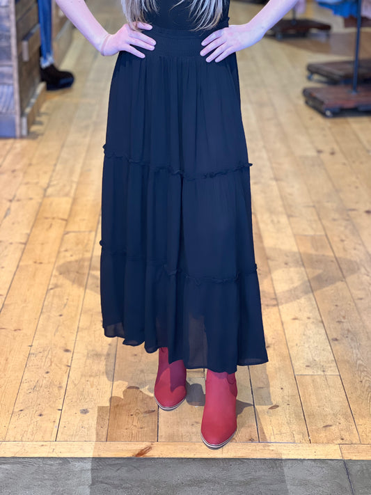 Tiered Maxi Skirt